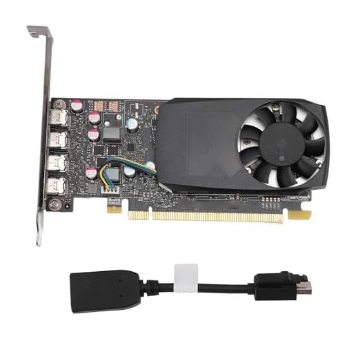 Zunate Grafikkarte für Quadro P620, 2GB GDDR5 128 -Bit -Video -Grafikkarte 512 CUDA Graphics Boards, PCI Express 3.0 X16, 4 Minidisplay -Port, für 3D -Modellierungsrendering von Zunate