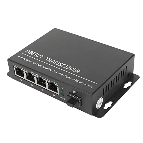 Zunate SFP Glasfaser Medienkonverter Fernübertragung RJ45 Netzwerkanschluss Effiziente Datenübertragung LED Anzeigen Optischer Anschluss 100 Mbit/s Elektrischer Anschluss 10/100 Mbit/s von Zunate