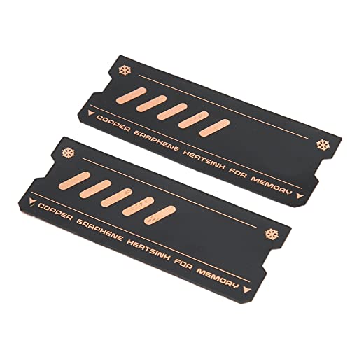 Zunate Speicher RAM Kühler Kühlkörper Kühlung, Laptop Memory Stick DDR5 DDR4 Graphene Kupferfolie Kühlkörper, für PS5 M.2 Steckplatz von Zunate