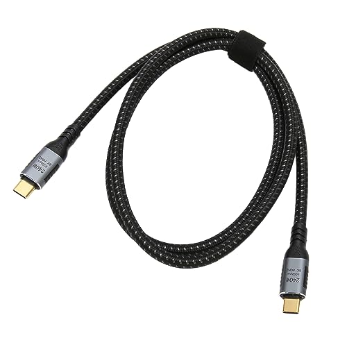 Zunate USB-C-zu-USB-C-Kabel, Typ-C-zu-Typ-C-Ladekabel, PD3.1 240-W-Schnellladung, Unterstützt 8K-60-Hz-Anzeige, 40-Gbit/s-Datenübertragung, USB 4.0 Gen 3-Datenkabel, Geflochtenes Nylon von Zunate