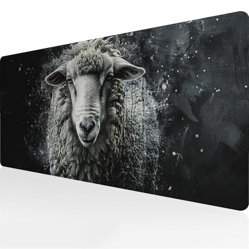 Gaming Mauspad XXL 700x400x3 mm Mousepad Groß Verlängertes Schreibtischunterlage mit rutschfeste Gummimatte und genähten Kanten für Tastatur, PC und Laptop (Tiere) von Zuooyi