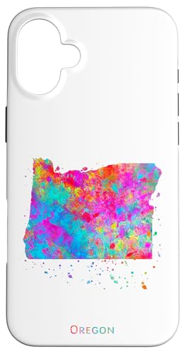 Hülle für iPhone 16 Plus Oregon Karte von Zuzi's