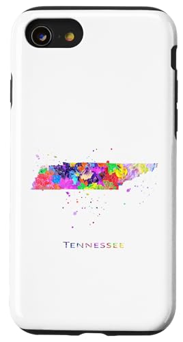 Hülle für iPhone SE (2020) / 7 / 8 Tennessee Karte von Zuzi's