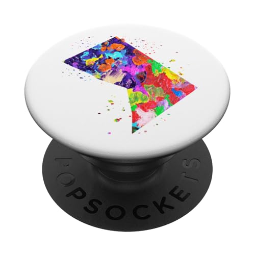 Washington DC Karte PopSockets Klebender PopGrip von Zuzi's