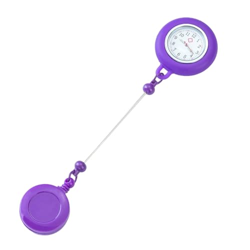 ZwaitL Beadable Badge Holder with Glowing Nurse Watch Beadable Retractable Badge Reels Badge Card Holder Watch for Nurse von ZwaitL