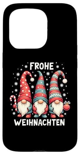 Hülle für iPhone 15 Pro Drei Wichtel Frohe Weihnachten Zwerge Gnome Lustige Xmas von Zwerge Gnome & Wichtel Frohe Weihnachten Shop