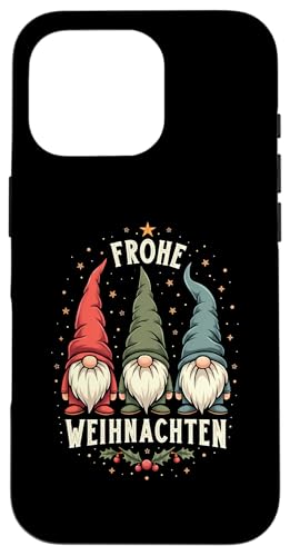 Hülle für iPhone 16 Pro Drei Zwerge Frohe Weihnachten Wichtel Gnome Lustige Xmas von Zwerge Gnome & Wichtel Frohe Weihnachten Shop