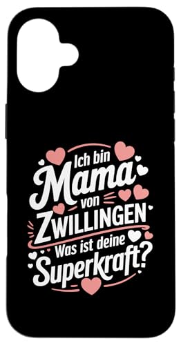 Hülle für iPhone 16 Plus Zwillingsmama Zwillings Mutter, Mama von Zwillinge von Zwillingsmama Twin mom & Mama von Zwillingen