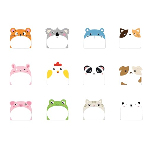 12x/Set Notizblock Cartoon Pandas Haftnotizen Selbstklebende Haftnotizen Pad Lustige Kleine Sticky Pad Für Büro von Zxfdsfdbnm