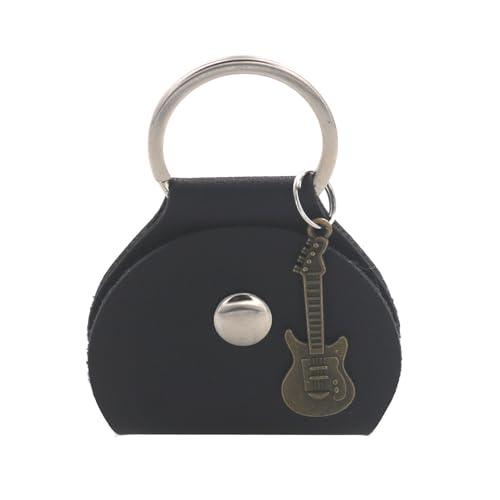 Tragbarer Gitarrenplektren-Halter, Schlüsselanhänger, PU-Leder, Gitarrenplektren-Etui mit Anhänger, Aufbewahrungstasche, einfach zu bedienen Tragbarer Gitarrenplektren-Halter, Schlüsselanhänger, PU-Leder, Gitarrenplektren-Etui mit Anhänger, Aufbewahrungstasche, einfach zu bedienen von Zxfdsfdbnm