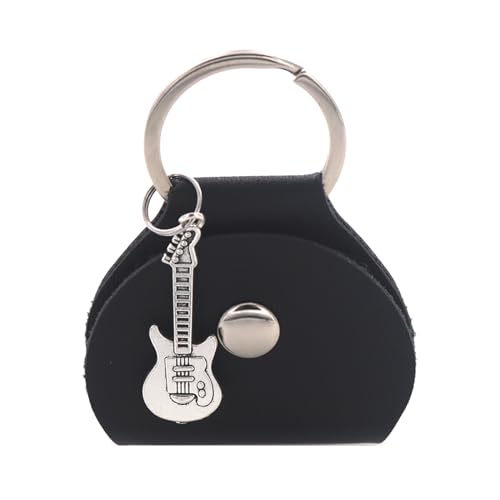 Tragbarer Gitarrenplektren-Halter, Schlüsselanhänger, PU-Leder, Gitarrenplektren-Etui mit Anhänger, Aufbewahrungstasche, einfach zu bedienen Tragbarer Gitarrenplektren-Halter, Schlüsselanhänger, PU-Leder, Gitarrenplektren-Etui mit Anhänger, Aufbewahrungstasche, einfach zu bedienen von Zxfdsfdbnm
