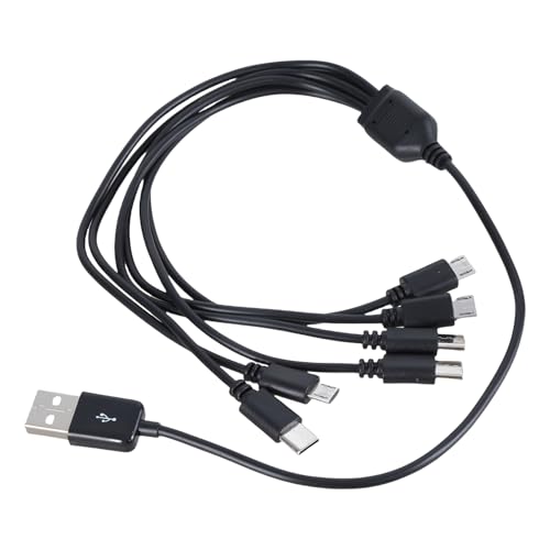 Zxfdsfdbnm Tragbares 6-in-1-USB Ladekabel Stromversorgungskabel Für Handys Tablets Kopfhörer Mit USB 5Pin/Typ C Ausgang von Zxfdsfdbnm