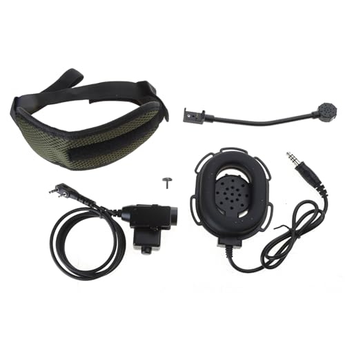 Zxfdsfdbnm Tragbares Headset, Rauschunterdrückung, Radio-Kopfhörer, U94PTT, ABS-Material, passend für TK2107, UV5R, BF-888S, UV6R von Zxfdsfdbnm