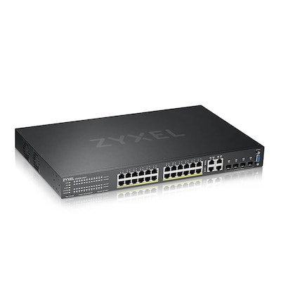ZyXEL GS2220-28HP 24-Port + 4x SFP/Rj45 Gigabit L2 managed PoE+ Switch, 375W ZyXEL GS2220-28HP 24-Port + 4x SFP/Rj45 Gigabit L2 managed PoE+ Switch, 375W von Zyxel