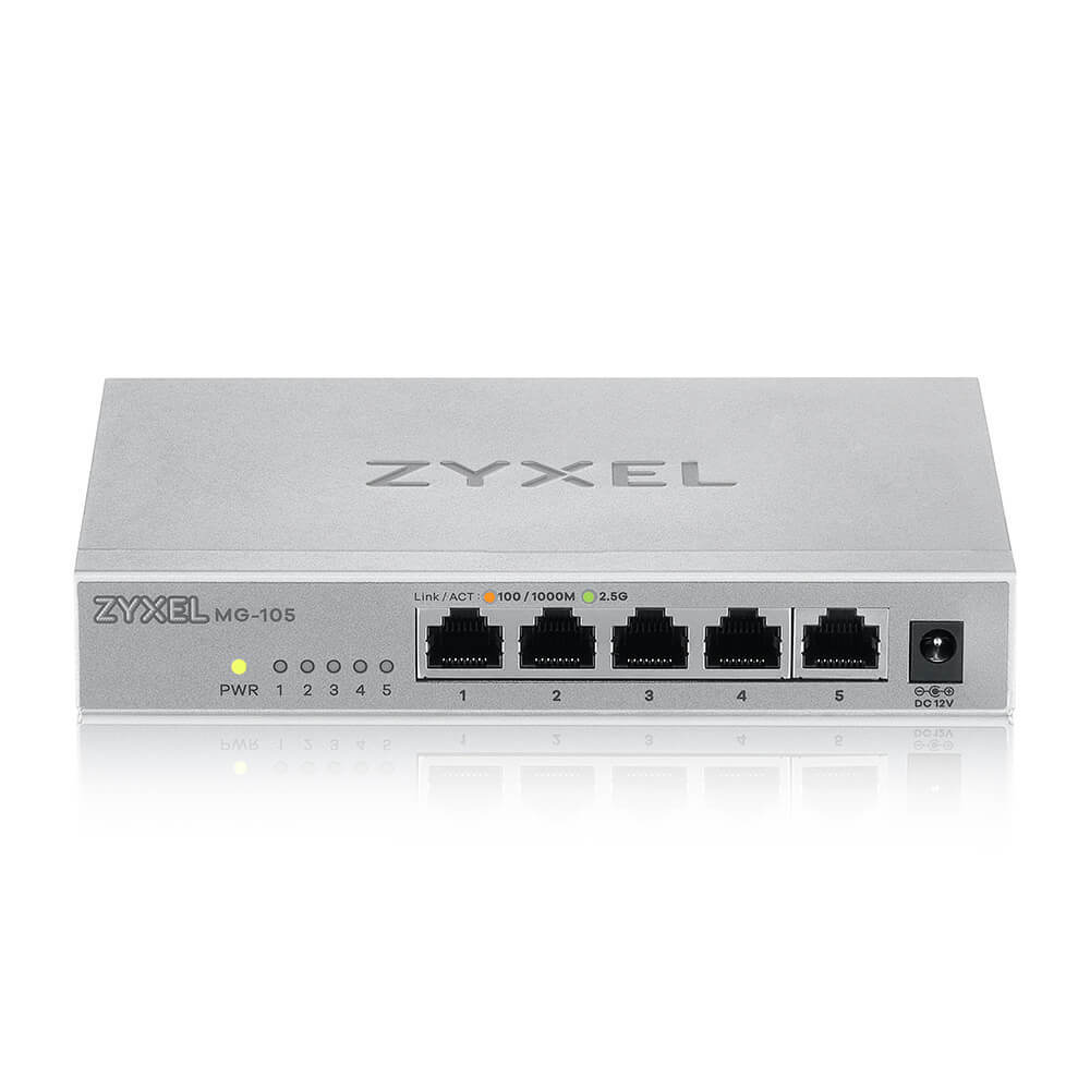 Zyxel MG-105 Unmanaged Switch 5x 2.5 Gbit/s Ethernet von Zyxel