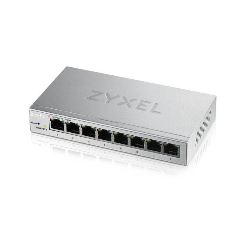 Zyxel Switch 8-Port Gigabit Ethernet lüfterlos Web managed von Zyxel