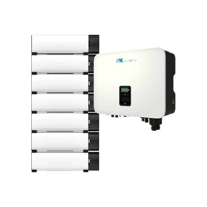 a-TroniX Hybridpower 4,6kW Hybridwechselrichter mit 13,8kWh Solarspeicher von a-TroniX