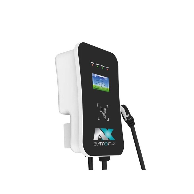 a-Tronix Wallbox 7 kW Single Ladestation für E-Auto Typ2 230V 32A 5m Ladekabel von a-TroniX