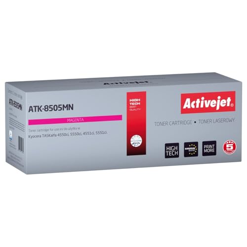 ACTIVEJET Toner, ATK-8505MN Reemplazo para Kycera, TK-8505M Supreme 20000, Pag Magnta von activejet