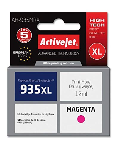 ActiveJet AH-935MRX Tinte (geeignet für HP 935XL C2P25A rem) 12 ml magenta von activejet