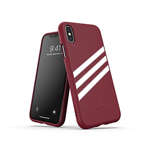 adidas Originals OR Moulded Suède Case Dunkelrot für das iPhone XS/X von adidas