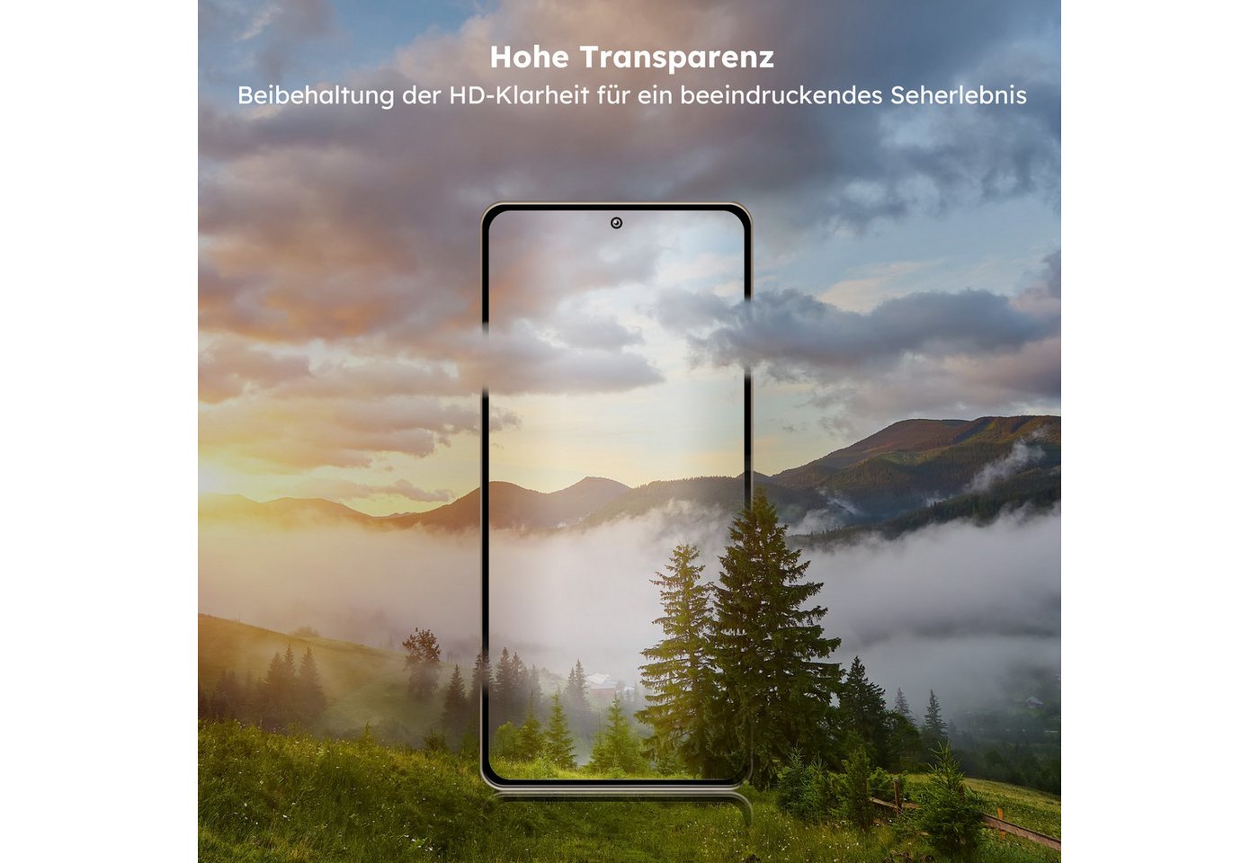 alkaya. Displayschutzglas Displayschutzglas, Panzerglas, Schutzfolie, Displayschutzfolie für Samsung Galaxy A34, 9H Härtegrad, Anti-Fingerprint, Einfache Installation, Case-freundlich von alkaya.