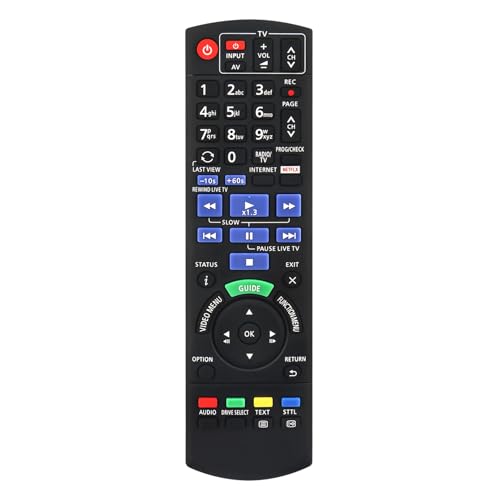 ALLIMITY N2QAYB001114 Fernbedienung Kompatibel mit Panasonic Blu-ray Recorder DMR-UBC90EGK DMR-UBC70EGK DMR-UBC70EGS DMR-UBC80EGK DMR-UBC86ENK DMR-UBS70EGK DMR-UBS70EGS DMR-UBS80EGK von allimity