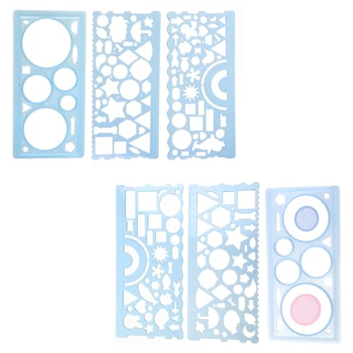 Zeichenlineale, Schablonen, Lineale, 30 Stück, für kreative Muster für Jungen, Mädchen, Kinder, Erwachsene, Scrapbooking, Zeichnen, 3 Stück Zeichenlineale, Schablonen, Lineale, 30 Stück, für kreative Muster für Jungen, Mädchen, Kinder, Erwachsene, Scrapbooking, Zeichnen, 3 Stück von alloneslife
