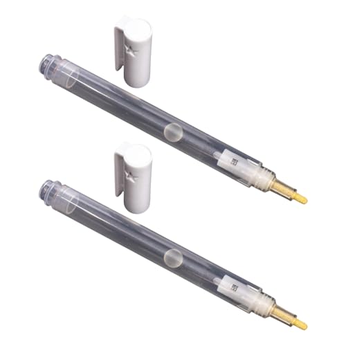 alloneslife Leere Farbstifte mit feiner Spitze, 3 mm, leer, transparenter Stift, nachfüllbar, leer, für Schule, Büro, 2 Stück alloneslife Leere Farbstifte mit feiner Spitze, 3 mm, leer, transparenter Stift, nachfüllbar, leer, für Schule, Büro, 2 Stück von alloneslife