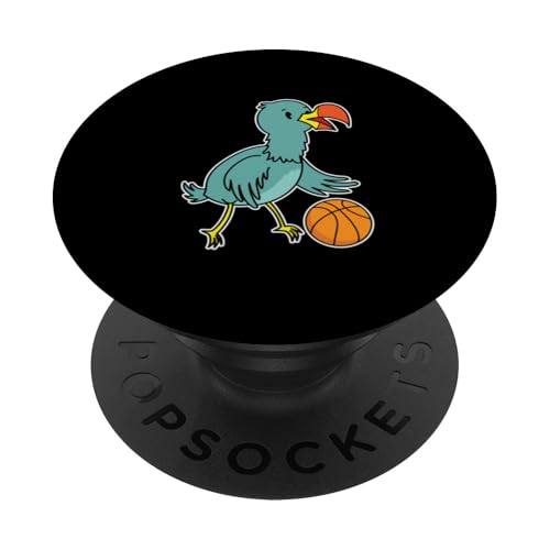 Dodo spielt Basketball PopSockets Klebender PopGrip von animal basketball sport basket hall dribbling