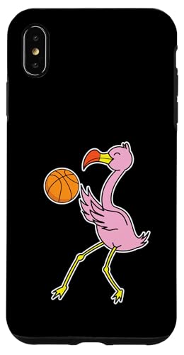 Hülle für iPhone XS Max Flamingo spielt Basketball von animal basketball sport basket hall dribbling