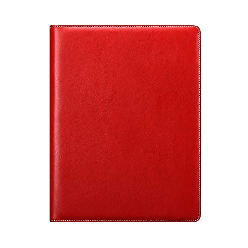 Aoory Business Notizbuch Leder A4 lose Blätter 160 Blatt Farbe: rot von aoory