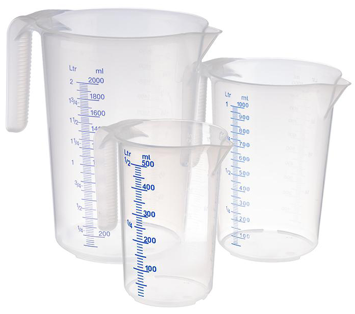 APS Messbecher STACKABLE, 1,0 Liter, transparent von aps