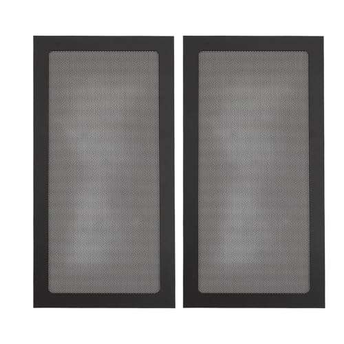 2pcs PC -Fall Staubnetzfilter PVC Magnetischer Computer Fall Lüfterstaubfilter für Netzteil Lüfter Vent PC Lüfter Staubnetz (BLACK) von aqxreight