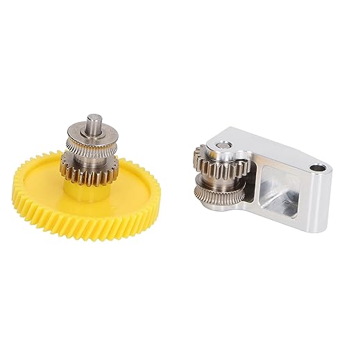 Extruder-Getriebe-Set aus Gehärtetem Stahl, Hotend-Extruder-Getriebegriff-Set für Bambu X1 P1P 3D-Drucker von aqxreight