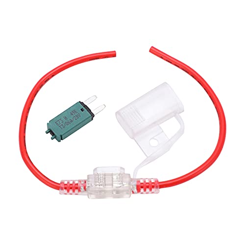 Sicherungshalter, 12AWG Transparent Sicherungshalter 6A Manuelle Rückstellung Sicherung Wasserdicht Staubdicht für Auto Yachten Wohnmobile LKW von aqxreight