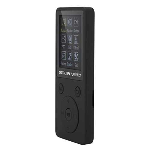 Tragbarer Sc-MP4-Musik-Player Unterstützt 32-GB-Karte mit Kopfhörer für 30 Tage Standby-Zeit und Blaue Farbe. Einfacher Musik-Player, von Videos, E-Books und Stoppuhr (Black) von aqxreight