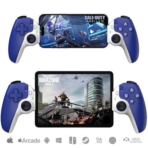 arVin Mobile Gaming Controller für iPhone/Android/Tablet/Switch/PS4/PC,Ersatz für PS Portal,Kabelloses Gamepad mit Hall-Effekt Joysticks/Hall Trigger/Turbo von arVin