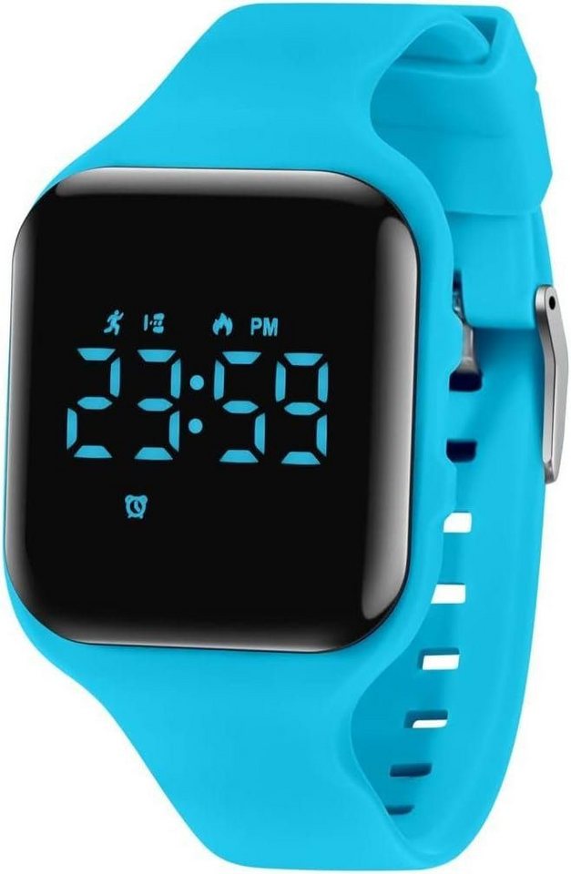 aswan watch Digitaluhr Kinder Mädchen Jungen App und Handy mit Silikonarmband Smartwatch, mit Schrittzähler,Wecker,Stoppuhr, Licht,Datum-Sport Armbanduhr ohne von aswan watch