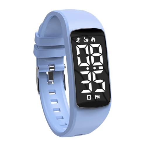 aswan watch Digitaluhr Kinder Mädchen Jungen mit Schrittzähler,Wecker,Stoppuhr, Distanz,Datum-Sport Armbanduhr ohne App und Handy mit Silikonarmband von aswan watch