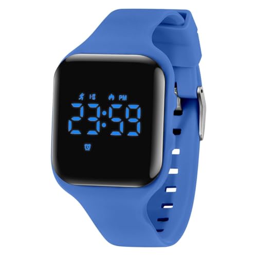 aswan watch Digitaluhr Kinder Mädchen Jungen mit Schrittzähler,Wecker,Stoppuhr, Licht,Datum-Sport Armbanduhr ohne App und Handy mit Silikonarmband von aswan watch