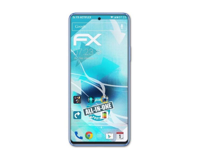 atFoliX Schutzfolie Displayschutzfolie für Huawei Nova 9 SE, (3 Folien), Ultraklar und flexibel von atFoliX