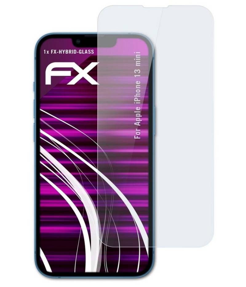 atFoliX Schutzfolie Panzerglasfolie für Apple iPhone 13 mini, Ultradünn und superhart von atFoliX