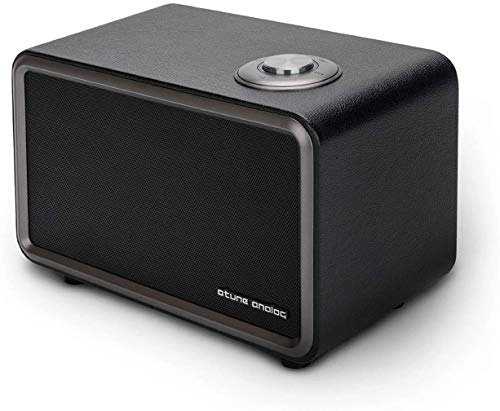 atune analog tragbarer drahtloser Bluetooth Lautsprecher mit 2200 mAh Leistung, HD-Stereo&Extra-Bass, 15 Stunden Spielzeit, 33-Fuß WLAN Lautsprecher für Dusche,Grill,Party,RetroSchwarz(MD-2U-Black-AA) von atune analog