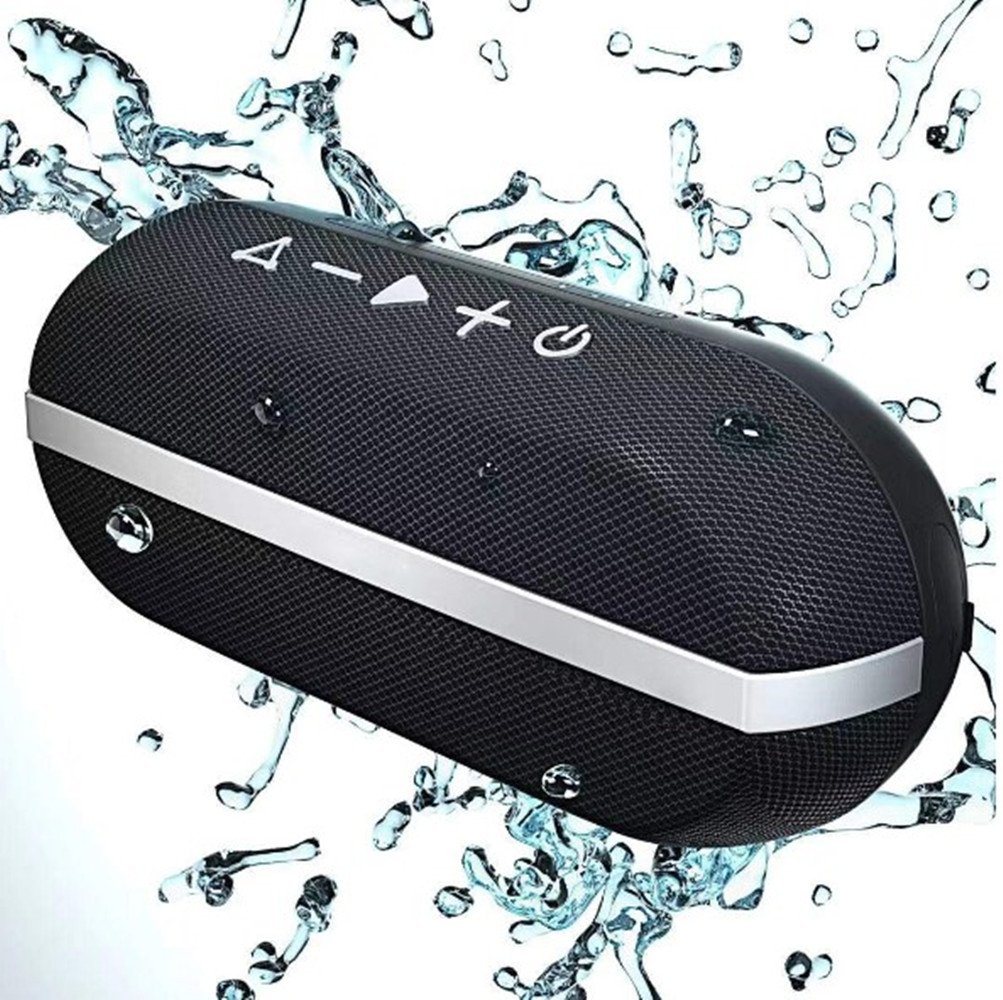 autolock Bluetooth Lautsprecher Musikbox Tragbarer Bluetooth Box mit 360° Lautsprecher (Stereo Sound,IPX7 Wasserdicht Bluetooth-Lautsprecher) von autolock