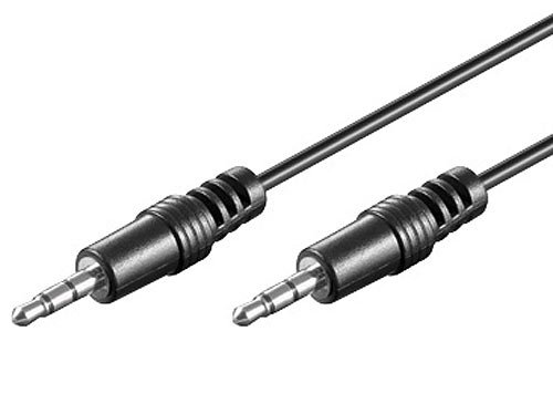 auvisio AUX Kabel: Stereo-Audio-Kabel 3,5-mm-Klinke Stecker auf Stecker, 5 m (AUX Stecker, Klinke auf AUX, Lautsprecher iPad) von auvisio