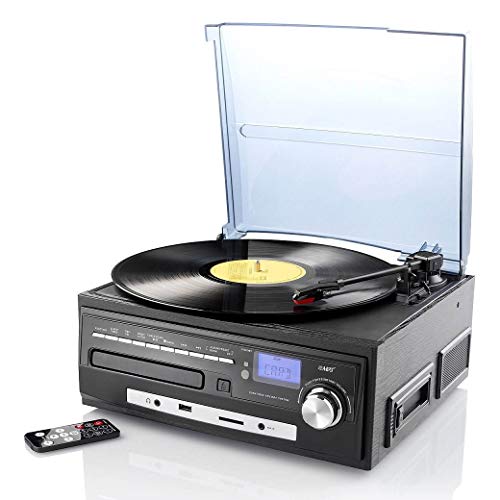 auvisio Kompakt-Stereoanlage MHX-550.LP für Schallplatte, CD, MC, MP3 von auvisio