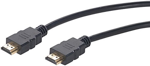 auvisio Monitorkabel: High-Speed-HDMI-Kabel für 4K, 3D & Full HD, HEC, schwarz, 2 m (HDMI-Kabel und Netzwerkkabel, HDMI-Kabel mit Ethernetkabel, Verlängerungskabel) von auvisio