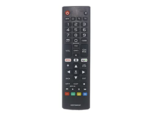 azurano Fernbedienung für LG AKB75095307, AGF76631064 für LG LED Smart TV - Direkttasten für Netflix & Amazon Video von azurano