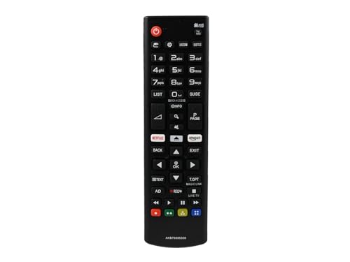 azurano Fernbedienung für LG AKB75095308 für LG Smart TV Netflix & Amazon Video Direkttasten von azurano